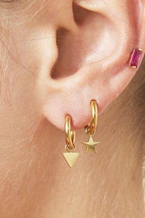 Pendientes Star Plata Acero inoxidable h5 Imagen2